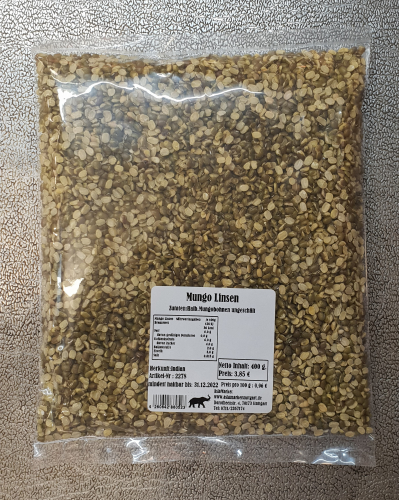 Mungo Linsen, 400g, Indien