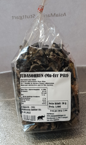 Mu-Err Pilze (Judasohren), 50g, China