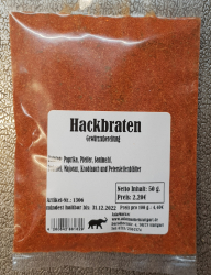 Hackbraten Gewrz, 50g, Deutschland