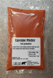 Cayenne Pfeffer gemahlen, 50g  Indien